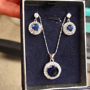 Earrings and necklaces